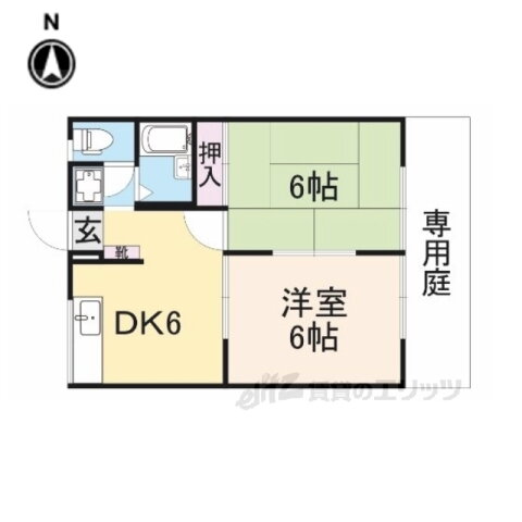 奈良県奈良市平松１ 尼ヶ辻駅 2DK アパート 賃貸物件詳細