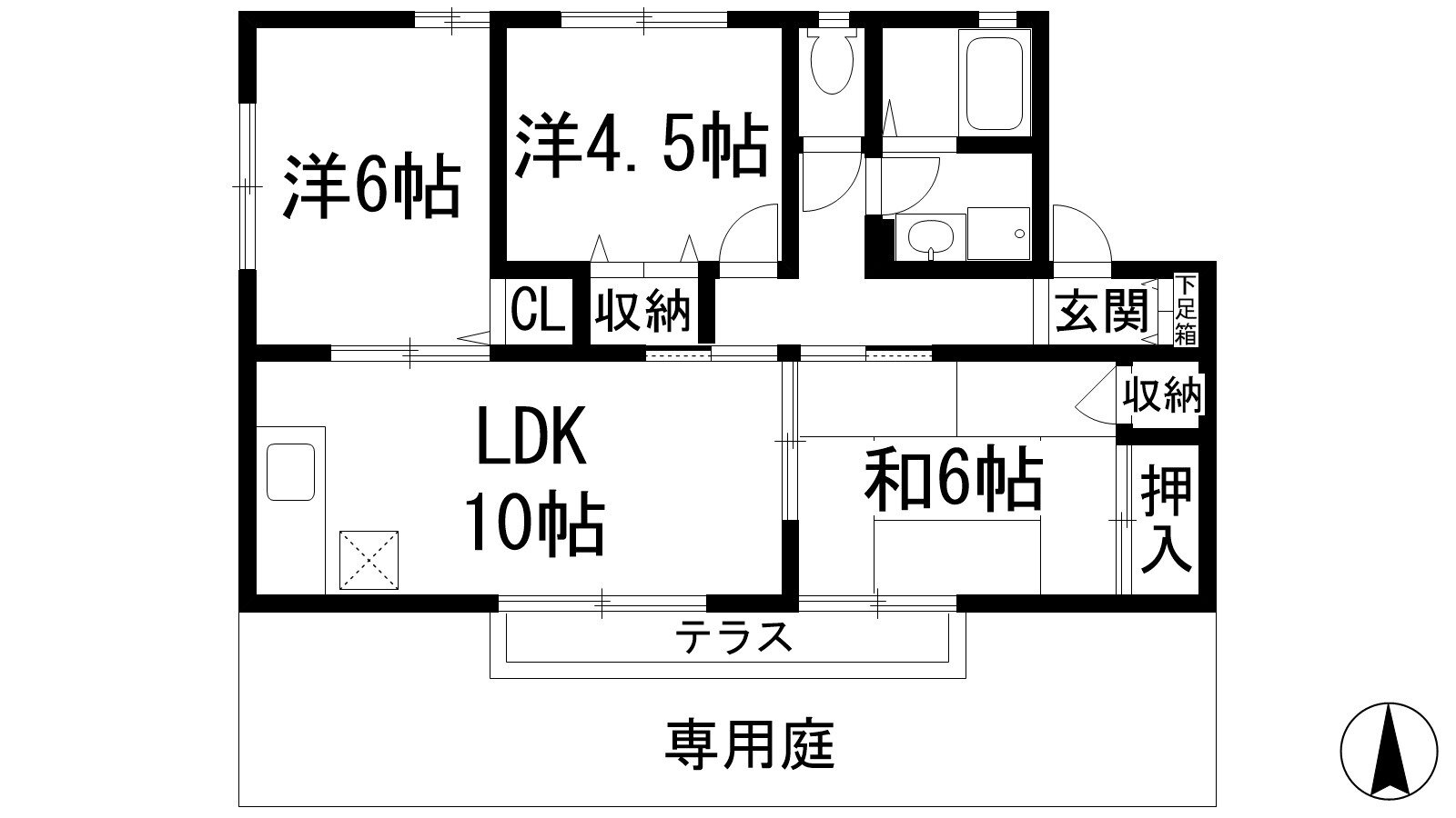 兵庫県西宮市上大市２ 甲東園駅 3LDK アパート 賃貸物件詳細