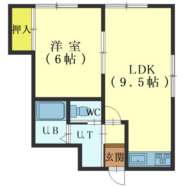 北海道函館市港町３ 七重浜駅 1LDK アパート 賃貸物件詳細