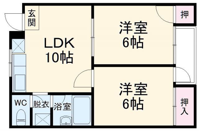 大阪府豊中市箕輪２ 蛍池駅 2LDK アパート 賃貸物件詳細