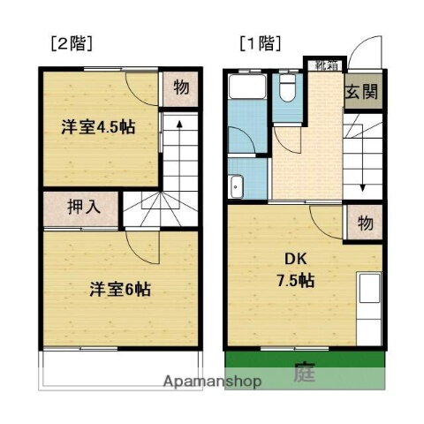 愛媛県松山市鷹子町 久米駅 2DK アパート 賃貸物件詳細