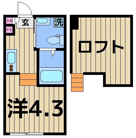 東京都足立区中川２ 亀有駅 1K アパート 賃貸物件詳細