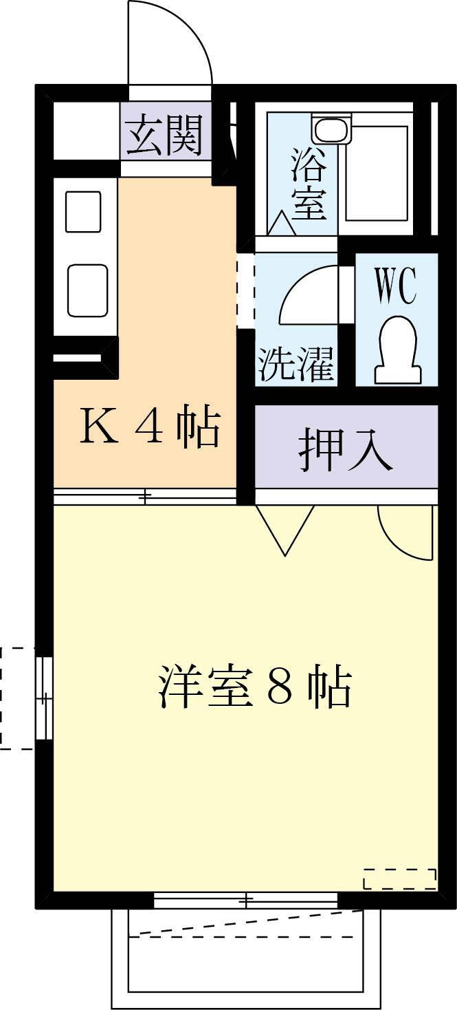 茨城県土浦市真鍋６ 土浦駅 1K アパート 賃貸物件詳細