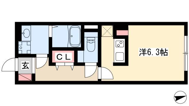 愛知県名古屋市西区城西１ 浅間町駅 1K マンション 賃貸物件詳細