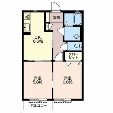 三重県四日市市楠町小倉 北楠駅 2DK アパート 賃貸物件詳細