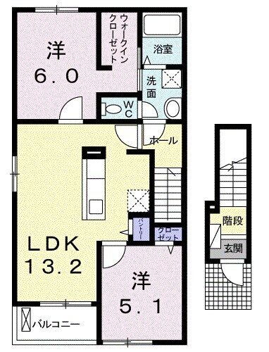 愛媛県西条市古川甲 伊予西条駅 2LDK アパート 賃貸物件詳細