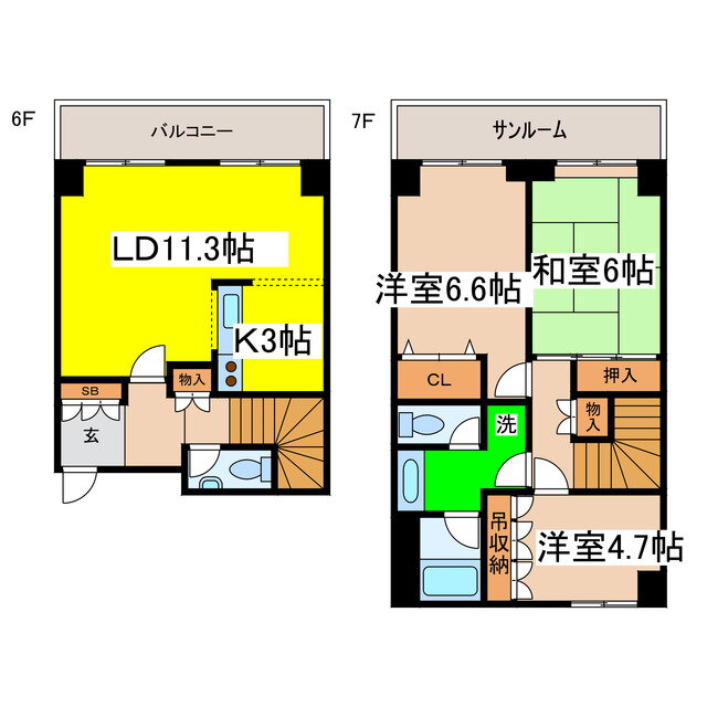 北海道釧路市芦野２ 3LDK マンション 賃貸物件詳細