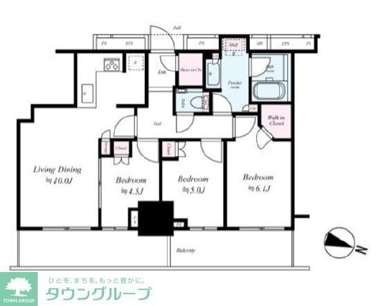 プラウドタワー東池袋ステーションアリーナ 29階 3LDK 賃貸物件詳細