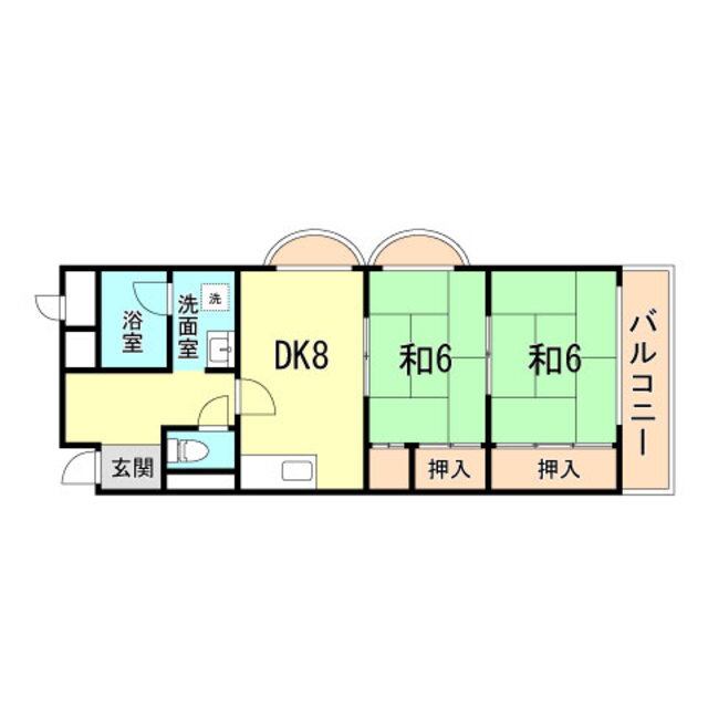 兵庫県神戸市長田区上池田３ 西代駅 2DK マンション 賃貸物件詳細