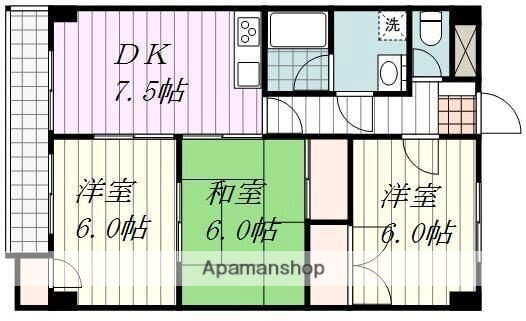 愛媛県松山市天山３ いよ立花駅 3DK マンション 賃貸物件詳細