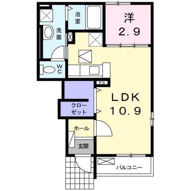 フェリーチェルーナ 1階 1LDK 賃貸物件詳細