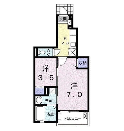 奈良県奈良市北京終町 近鉄奈良駅 1K アパート 賃貸物件詳細