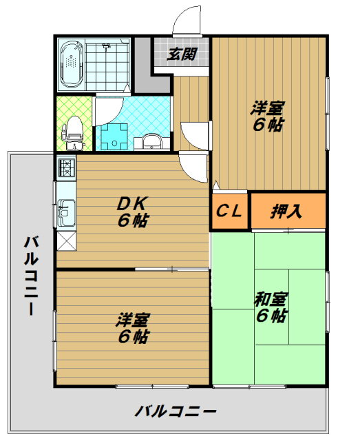 兵庫県神戸市須磨区大田町１ 板宿駅 3DK マンション 賃貸物件詳細