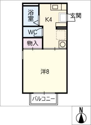 愛知県長久手市山野田 長久手古戦場駅 1K アパート 賃貸物件詳細