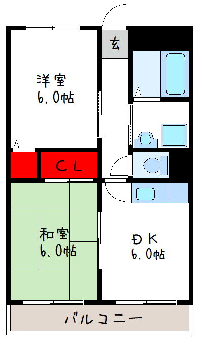 大阪府八尾市末広町１ 久宝寺口駅 2DK マンション 賃貸物件詳細