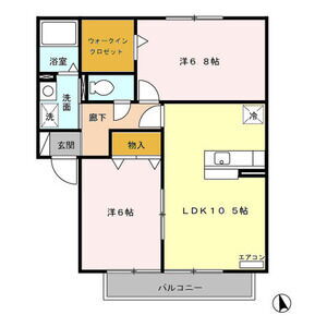 ｆｉｎｄ　ｂｉｒｄｉｅ　Ｄ 2階 2LDK 賃貸物件詳細