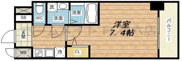 アプリーレ中之島 10階 1K 賃貸物件詳細