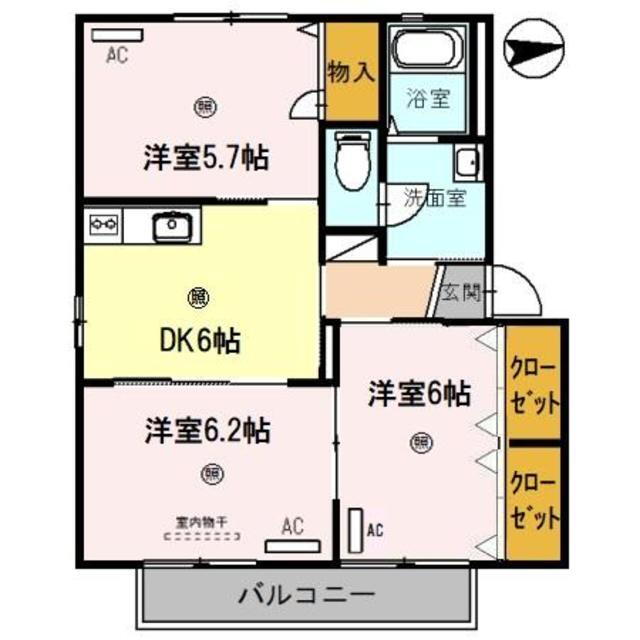 和歌山県和歌山市松島 和歌山駅 3DK アパート 賃貸物件詳細