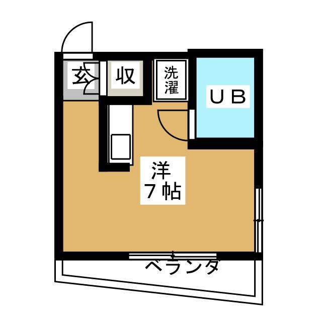 Ｋハウス 2階 ワンルーム 賃貸物件詳細