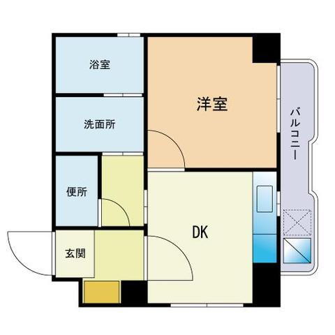 福岡県福岡市中央区白金１ 薬院駅 1DK マンション 賃貸物件詳細