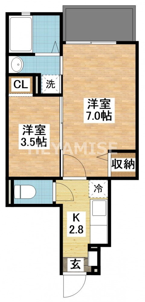 長崎県大村市協和町 諏訪駅 1SK アパート 賃貸物件詳細