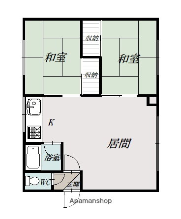 北海道旭川市緑町１３ 近文駅 2LDK アパート 賃貸物件詳細