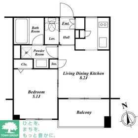 東京都港区三田１ 麻布十番駅 1LDK マンション 賃貸物件詳細