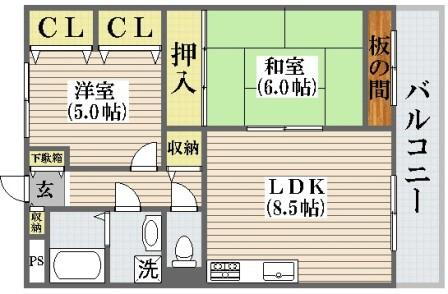 大阪府大阪市平野区喜連東３ 喜連瓜破駅 2LDK マンション 賃貸物件詳細