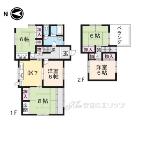 京都府城陽市寺田深谷 城陽駅 5DK 一戸建て 賃貸物件詳細