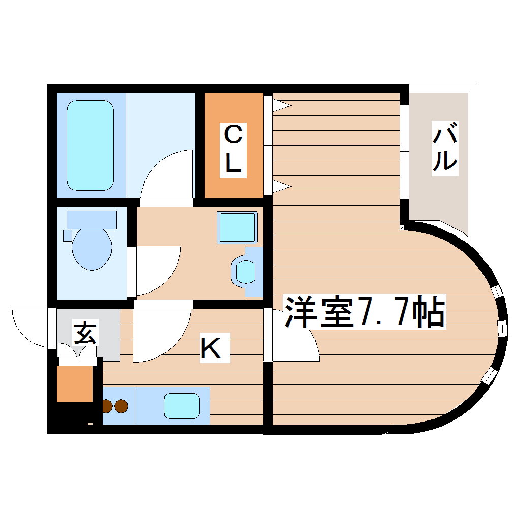 宮城県仙台市青葉区小田原６ 東照宮駅 1K マンション 賃貸物件詳細