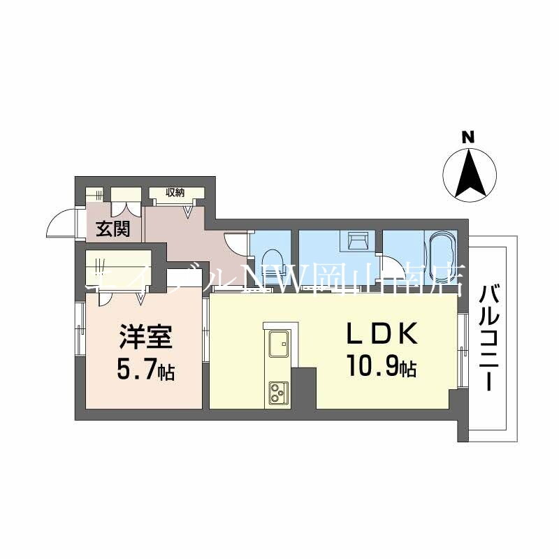 岡山県岡山市中区浜１ 西川原駅 1LDK マンション 賃貸物件詳細