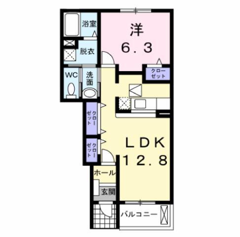福島県郡山市島１ 郡山駅 1LDK アパート 賃貸物件詳細