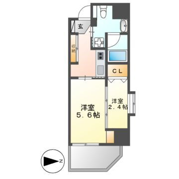 愛知県名古屋市中区丸の内２ 丸の内駅 2K マンション 賃貸物件詳細
