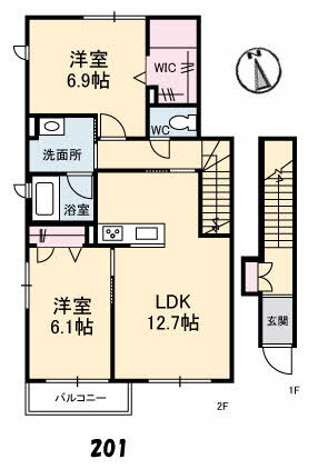 岡山県倉敷市老松町５ 球場前駅 2LDK アパート 賃貸物件詳細