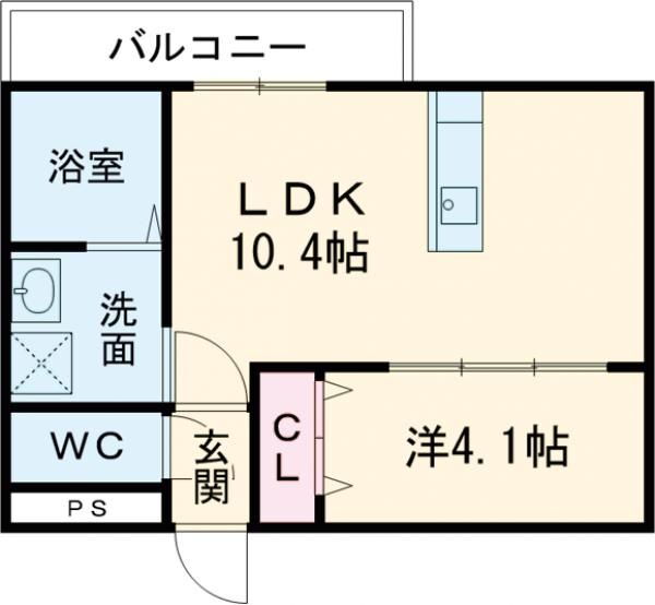 大阪府枚方市磯島北町 御殿山駅 1LDK アパート 賃貸物件詳細