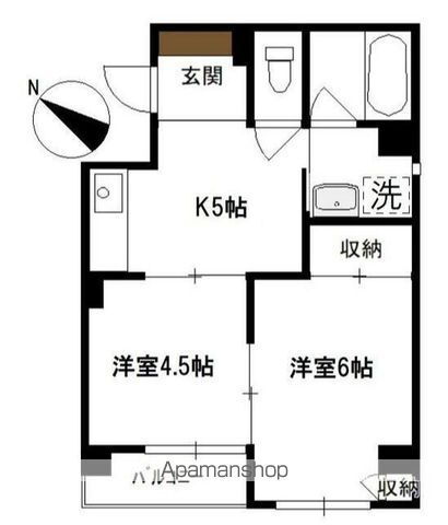 神奈川県横浜市中区麦田町２ 石川町駅 2K マンション 賃貸物件詳細