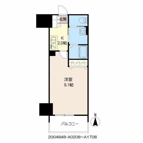 福岡県福岡市中央区荒戸３ 唐人町駅 1K マンション 賃貸物件詳細