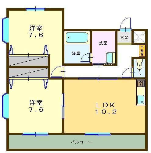 ＲＵＮＡ　ＲＯＳＳＡ沼津 2階 2LDK 賃貸物件詳細