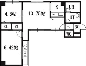 アンソレイエ　ヴィ　メゾン 6階 2LDK 賃貸物件詳細