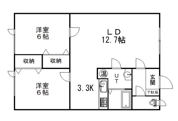 歩 1階 2LDK 賃貸物件詳細