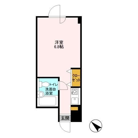 ファーストコーポ弐番館 8階 ワンルーム 賃貸物件詳細