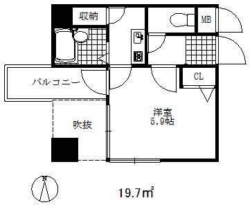 ロイヤルヒル神戸三ノ宮２ 7階 1K 賃貸物件詳細