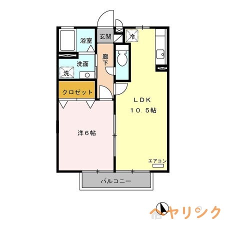 愛知県長久手市井堀 杁ヶ池公園駅 1LDK アパート 賃貸物件詳細