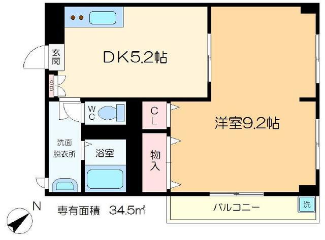 コート　スプルース 3階 1DK 賃貸物件詳細