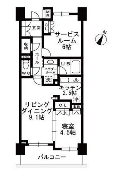 シャンピアグランデ深沢 5階 2LDK 賃貸物件詳細