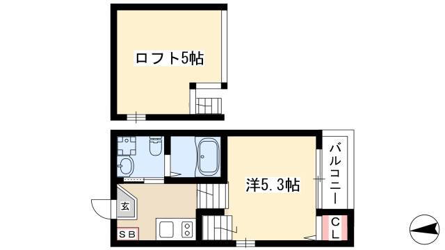 愛知県名古屋市熱田区八番２ 六番町駅 1K アパート 賃貸物件詳細