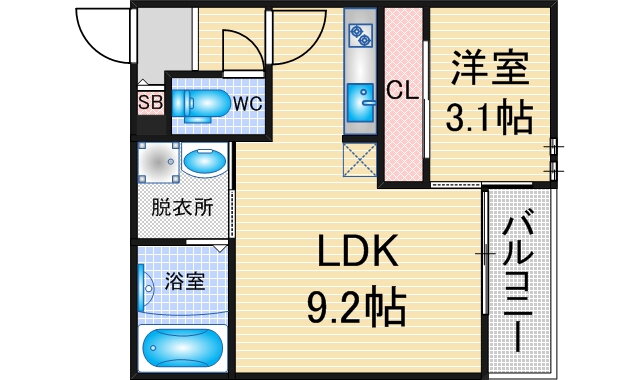 愛知県名古屋市守山区中新 小幡駅 1LDK アパート 賃貸物件詳細