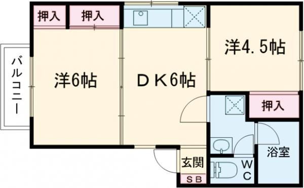 福岡県糟屋郡志免町片峰中央３ 酒殿駅 2DK アパート 賃貸物件詳細