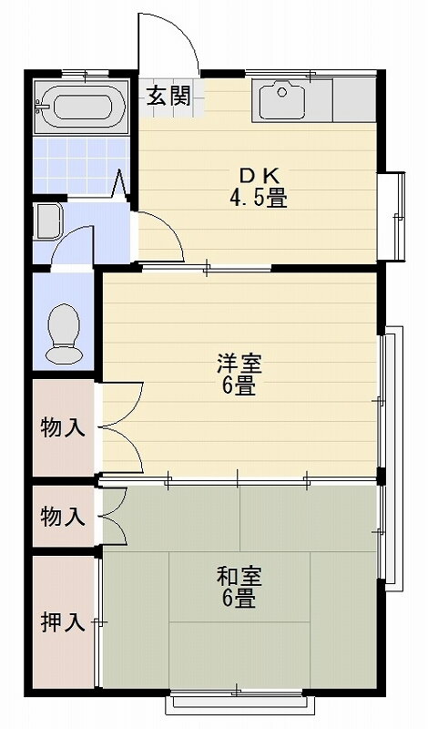 いずみハイツ 2階 2DK 賃貸物件詳細