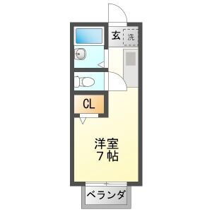 岐阜県大垣市枝郷５ 東赤坂駅 ワンルーム アパート 賃貸物件詳細